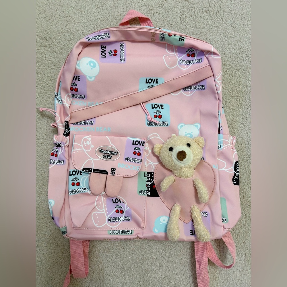 Cloud Love Girls Backpack ☁️🧸